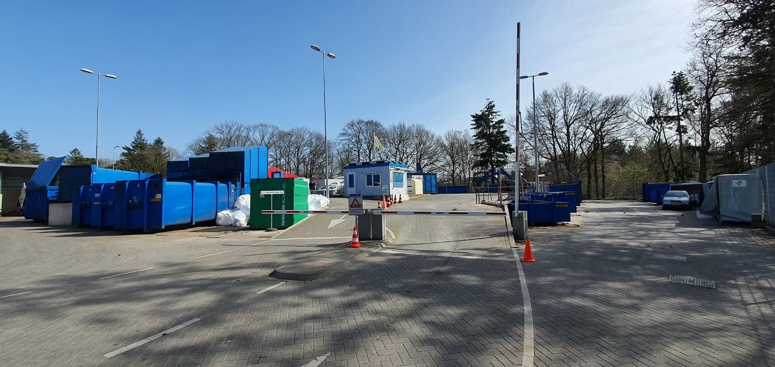 Recyclingstation Zeist ingang